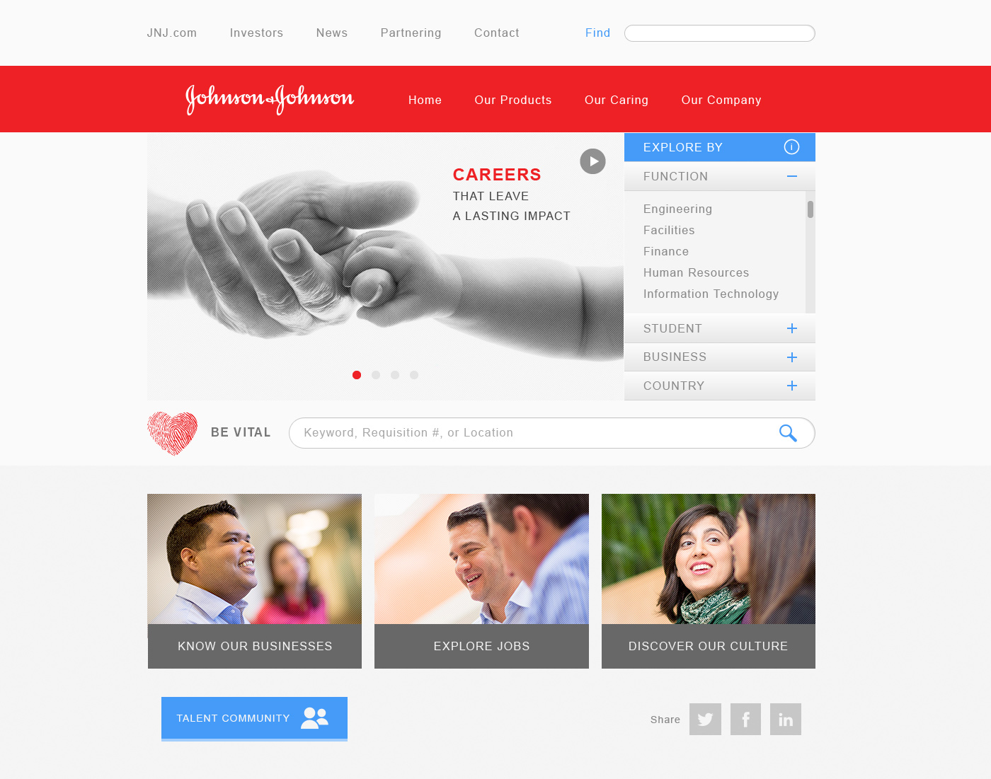 employer branding web design