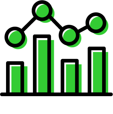 Data driven decisions icon