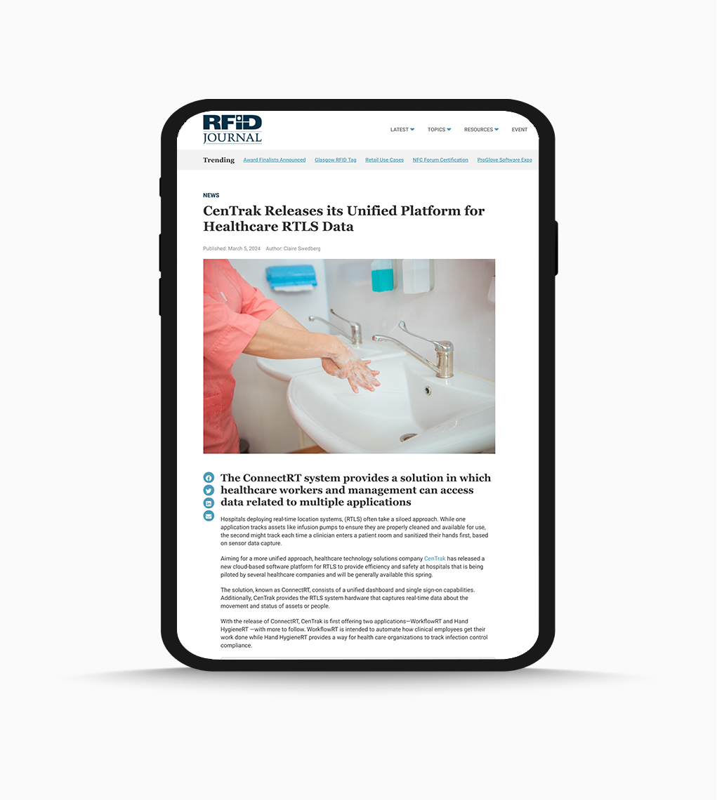 RFID Journal featuring CenTrak.
