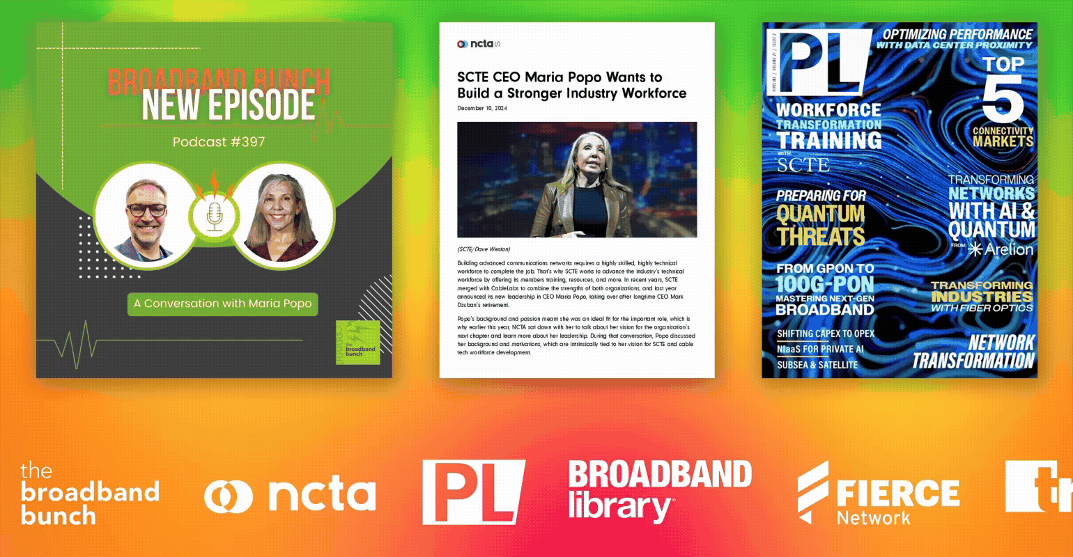 An animation depicting various forms of communication that PR provides, like social media and press releases.